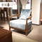 Dongjia furniture leisure chair backrest office computer chair solid wood dining table and chair home simple modern Chinese style