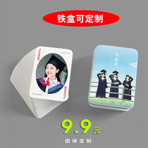 Class photo Personalized custom playing cards Graduation creative card custom advertising Commemorative card gift production