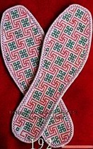 Pinhole cross stitch flower insole cotton 200 semi-finished hand cotton insole geometric pattern paper pattern lover