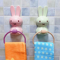 Baby punch-free bathroom toilet towel bar children cartoon cute hanging towel rack adhesive hook creative kindergarten