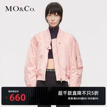  MOCO Spring and Autumn new stand-up collar short cut baseball jacket jacket MAI3JKT002 Mo Anke