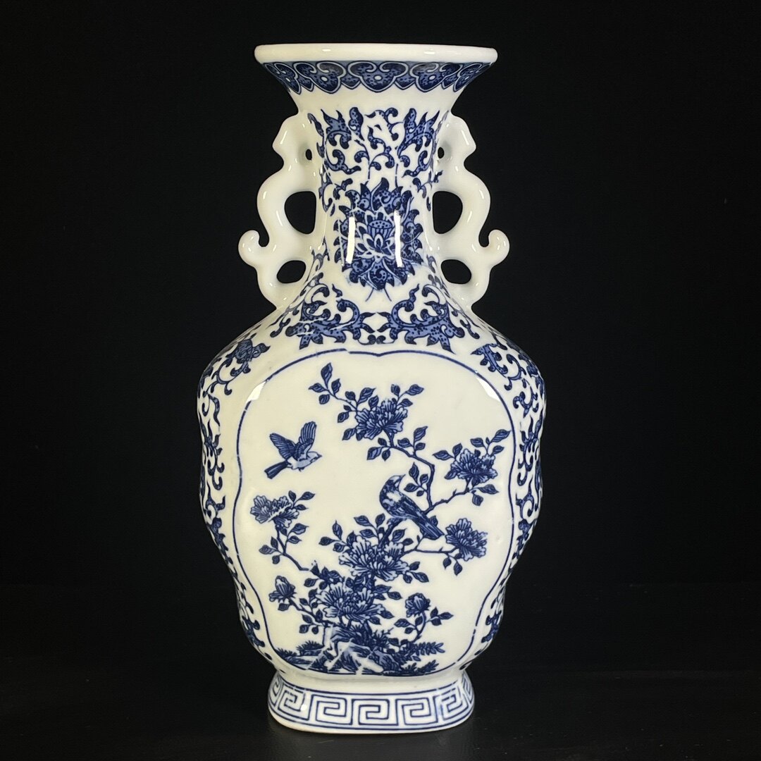 双耳青花瓷花瓶-双耳青花瓷花瓶促销价格、双耳青花瓷花瓶品牌- 淘宝