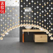 Gula crystal bead curtain partition living room aisle bedroom curtain curtain finished porch toilet arch curtain 605