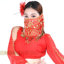 Belly dance veil Indian dance veil clothing accessories Indian dance costume plum blossom piece veil
