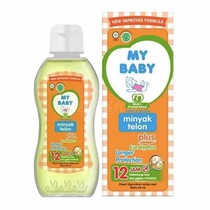 Spot Indonesia original imported MYBABYminyaktelon baby body massage oil 60ml