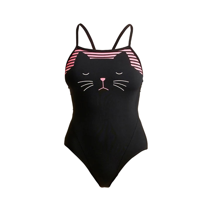 Купальник Funkita Черная кошка один бретель покупка спортивный купальник