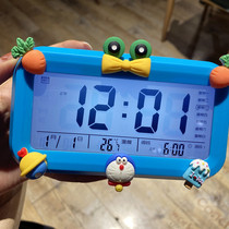 Electronic alarm clock student simple girl cute bedroom dormitory rechargeable high volume digital desktop cartoon clock