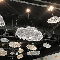 Barbed wire cloud chandelier full of stars shopping mall sales department industrial style restaurant milk tea clothing store Internet café decorative lights