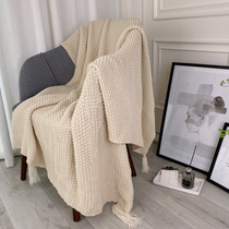 ins Wind Nordic office nap sofa blanket air conditioning blanket knitted small blanket shawl cover blanket blanket bed tail blanket