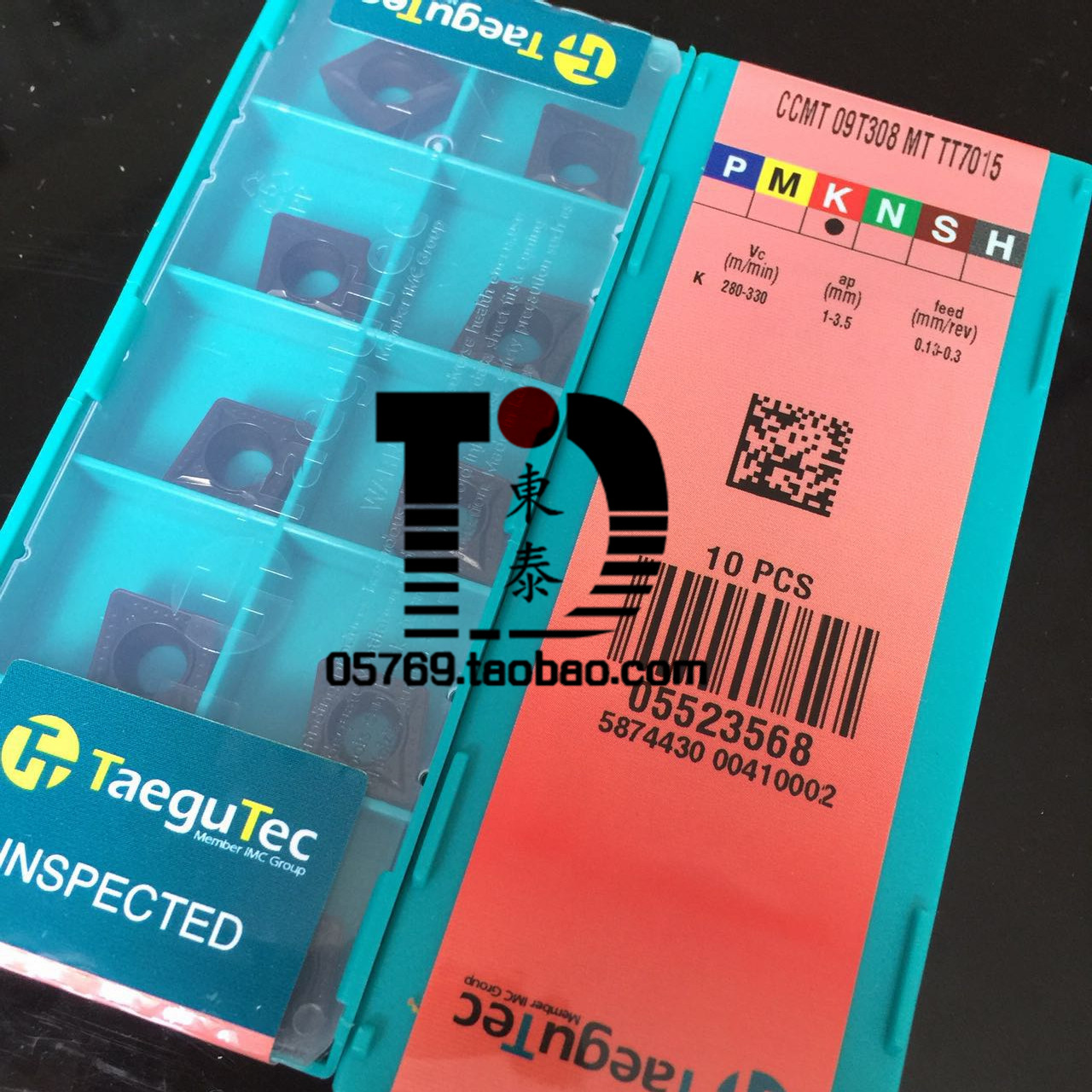 Tygutec Tategutec CCMT09T308-MT TT7015 Cast Iron Processing Inner Hole CNC Blade Original