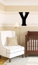 Munch Oversized Black Wood Letters Y