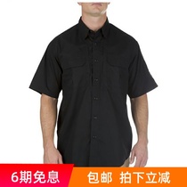 USA 5 11 Outdoor Camping Shirt Short Sleeve Wear-resistant Breathable Shirt Mens Lapel 71175 511 Lining