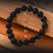 Green leather hand string Xinhui small citrus baby Green leather bracelet necklace Green citrus bracelet Play text play Buddha beads hanging piece decoration