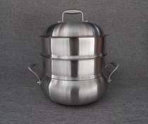 Clearance export household thickened 304 stainless steel steamer soup pot apple pot three-layer composite steel uncoated hot pot