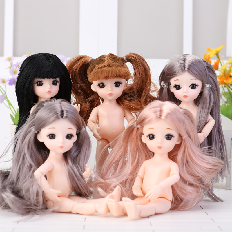 Doll 16cm simulation 13 joint sdbjd princess girl toy children's gift decoration nude doll