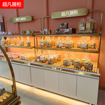 Bread cabinet bread display cabinet baking paint Middle Island cabinet cake pastry cabinet baking shop shelf cake model Cabinet