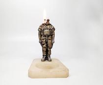 American Marble ashtray tinned brass divers can use lighters