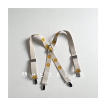 HEYKIDS Korean childrens clothing) new recommended fashionable wear B into the smiley face elastic strap clip concave shape