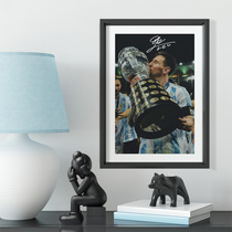 Argentina team Messi Americas Cup winning cup photo frame photo wall MESSI fan gift sports color shop decoration