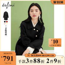 Evelie wool coat little girl 2020 winter new Japanese double-sided Hepburn style pure wool coat