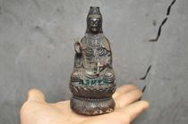 Guanyin Buddha statue pure bronze Guanyin Buddha statue sitting statue Guanyin Bodhisattva Buddha statue ornaments