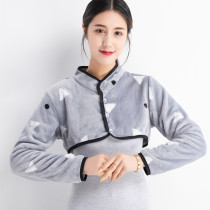 Autumn Winter Flannel suede Long sleeves Warm Woman Shoulder middle aged sleeping Anti-chilling cervical spine Shoulder Week Maternal Moon Scapa Shoulder