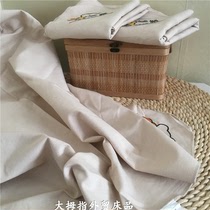 Foreign trade original dan Cotton Color Cotton childrens bed sheet embroidery bear bamboo cotton fiber baby sweat absorption sleep sheet 75*123