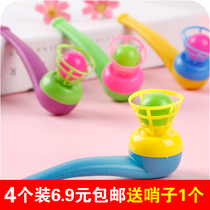 Suspended Ball 80-year-old childhood blowing music magic suspension plastic ball blower childrens baby creative toys