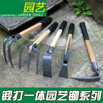 Hoe farming tools for vegetable planting and weeding household picks digging outdoor rake artifact gardening bamboo shoot tools