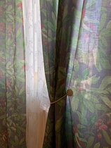 Sisi Lee export American country flower bedroom blackout curtain retro flower cotton linen finished curtain Chatelei