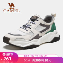 Camel outdoor shoes mens 2021 Autumn New breathable sneakers running Tide brand casual explosive mesh father shoes