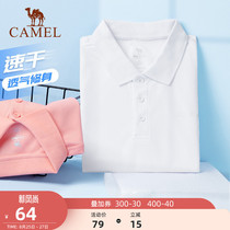  Camel sports quick-drying polo shirt womens 2021 summer lapel T-shirt casual breathable running short-sleeved top men