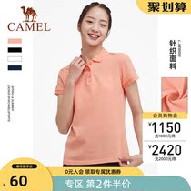 Camel sports T-shirt womens short-sleeved 2021 summer new polo collar loose t-shirt casual breathable top tide