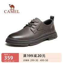 Camel Outdoor Shoes Mens 2022 Spring New Casual Shoes Bull Piderby Shoes Dad Shoes Commute Comfort Big Heads Shoes