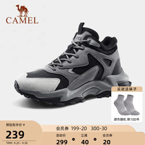 Camel hiking shoes mens waterproof non-slip winter high-end cushioning wear-resistant outdoor light sports ladies hiking shoes