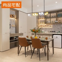 Shangpin home with sideboard modern simple integrated Wall High cabinet small house wine cabinet table integrated customization