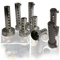 Motorcycle modified exhaust pipe muffler CB400 adjustable sound reduction nozzle back pressure core silencer 48