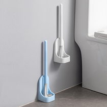 Golf silicone toilet brush household no dead corner washing toilet brush artifact wall-mounted toilet cleaning brush head