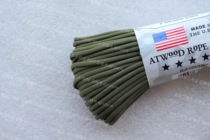 American ATWOOD paracord ARM solid color olive green 7-core 550Paracord braided hand rope 4mm