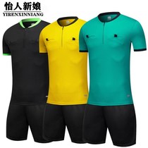 Professional football match referee suit super short sleeve sports referee uniform team custom football suit