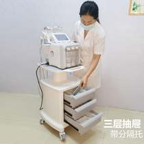 Dental and oral clinic special mobile base beauty instrument cart multifunctional hairdressing tool storage cart