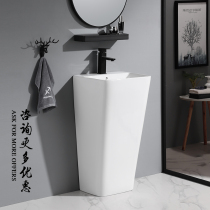 One-piece column basin Vertical wash basin Floor wash basin Ceramic one-piece basin Outdoor pool engineering column basin