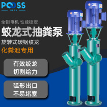Pus NPL auger suction manure liquid pump three-phase 380V mud rod pump cutting sewage pump chicken duck hair pig manure