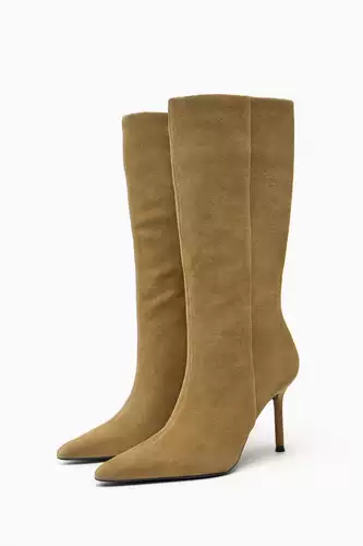 Zara Подличная домашняя покупка 1025/210 1025210 Женские ботинки с высоким уровнем