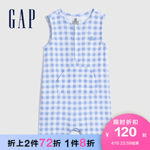 Gap Baby Pure Cotton Vest Sleeveless One-piece Clothes 822439 Summer 2022 New Children Dress Cute Bag Fart