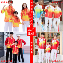 Chinese Team Sportswear Suit for men and women Spring and Autumn Athletes Play to Serve Student Group School Uniform Coaching Clothes
