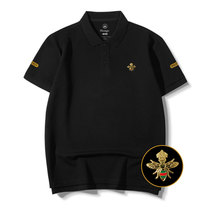 Bin Stone One Tree Turnover Short Sleeve T-shirt Male Summer Small Bee Tide Card Advanced Sensation Big Code POLO Shirt Business Pure Cotton