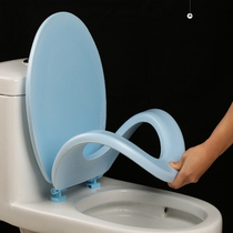 Thickened silicone old-fashioned toilet lid set soft rubber lifter seat gasket household toilet cover soft sitting foam Universal