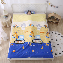  Sleeping bag pure cotton thickened childrens primary school students anti-kick artifact autumn and winter baby middle and large children adult four seasons universal