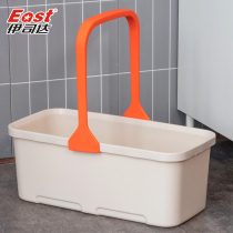 Washing mop bucket extended sponge mop single bucket squeezed basin household plastic mop bucket rectangular mop cleaning